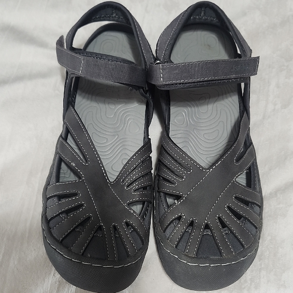 JSport By Jambu Gray Womens Sandals
